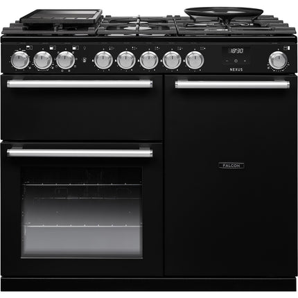 Piano de cuisson gaz FALCON NEXUS NGC TAB GAZ 100 CM NOIR CHROME