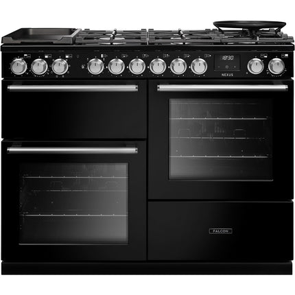 Piano de cuisson mixte FALCON NEXUS NGC OC TAB GAZ 110 CM NOIR CHROME
