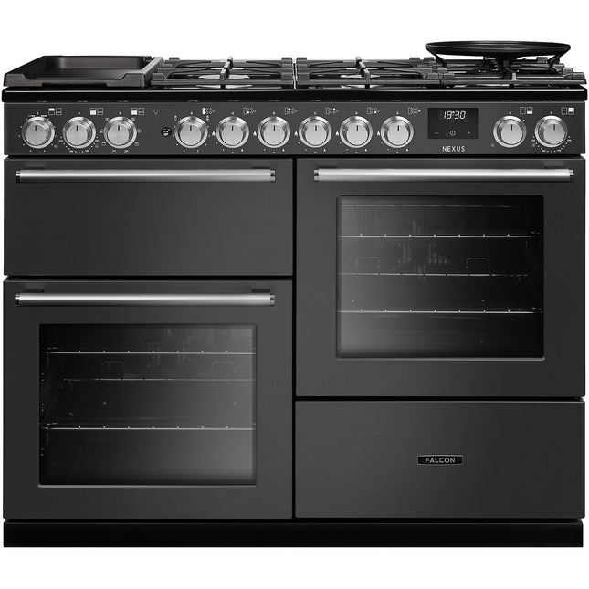 Piano de cuisson mixte FALCON NEXUS NGC OC TAB GAZ 110 CM ARDOISE CHR