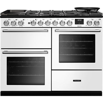 Piano de cuisson mixte FALCON NEXUS NGC OC TAB GAZ 110 CM BLANC CHROM
