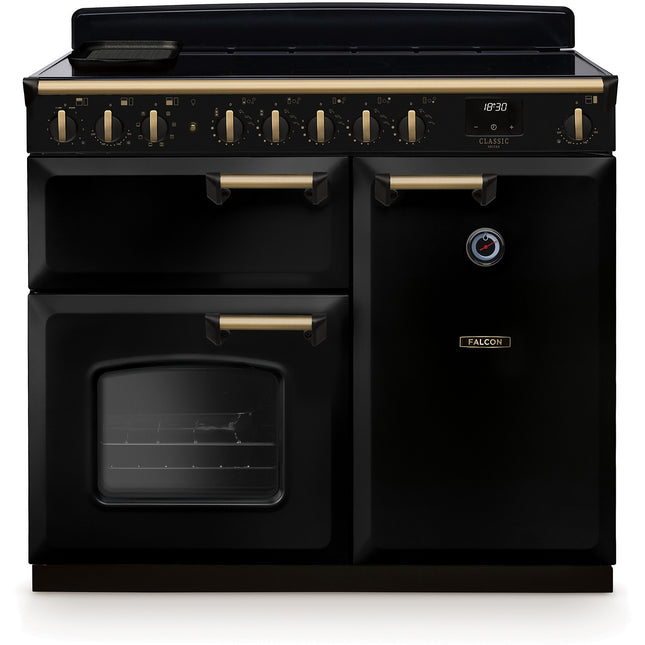 Piano de cuisson induction FALCON NGC TAB IND 100 CM NOIR LAITON ANTIQUE