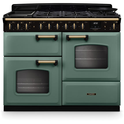 Piano de cuisson mixte FALCON NGC TAB MIX 110 CM VERT MINERAL LAITON A