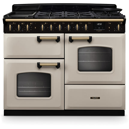 Piano de cuisson mixte FALCON NGC TAB MIX 110 CM CREME PASTEL LAITON A