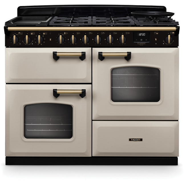 Piano de cuisson mixte FALCON NGC TAB MIX 110 CM CREME PASTEL LAITON A