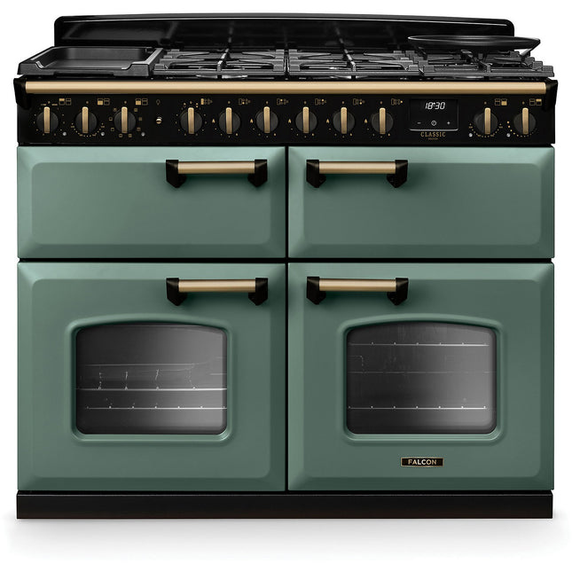 Piano de cuisson mixte FALCON NGC TAB MIX 110 CM VERT MINERAL LAITON A