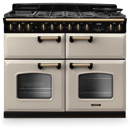 Piano de cuisson mixte FALCON NGC TAB MIX 110 CM CREME PASTEL LAITON A