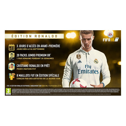Jeu Xbox ELECTRONIC ARTS FIFA 18 Ed. Ronaldo Reconditionné