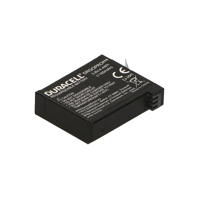 Batterie caméra sport DURACELL pour Gopro Hero4 - 4+ / Black / Silver