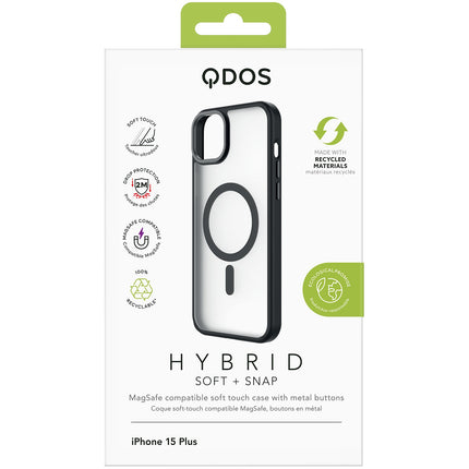 Coque bumper QDOS iPhone 15 Plus MagSafe Hybrid SNAP