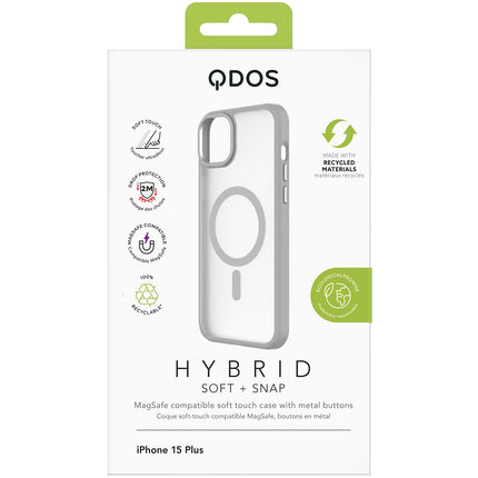 Coque bumper QDOS iPhone 15 Plus MagSafe Hybrid SNAP