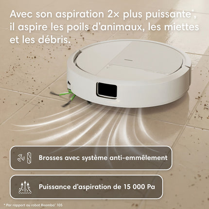Robot Aspirateur Laveur IROBOT Roomba Combo 115 + Auto Empty