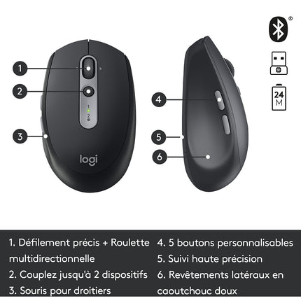 Souris sans fil LOGITECH M590 Noire