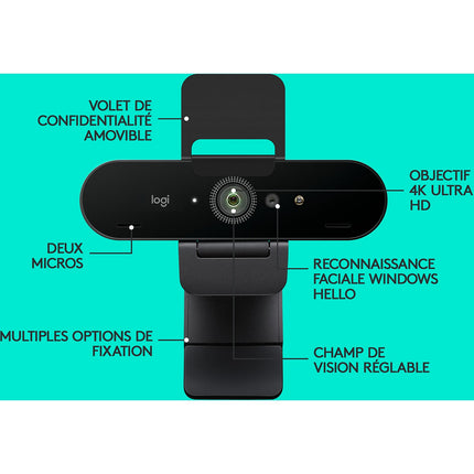 Webcam LOGITECH Brio 4K