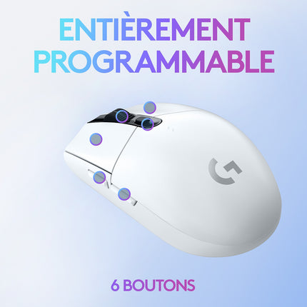 Souris Gamer Sans Fil LOGITECH G305 WHITE EWR2