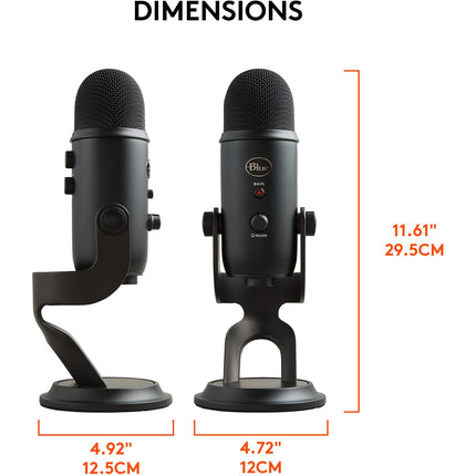 Micro Streaming BLUE MICROPHONES YETI USB Blackout