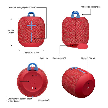 Enceinte portable ULTIMATE EARS Wonderboom 2 Rouge
