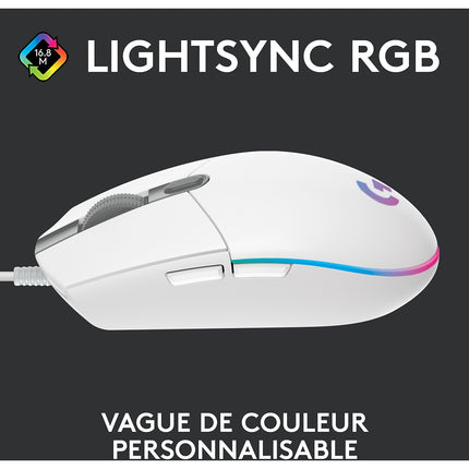 Souris Gamer Filaire LOGITECH G203 LIGHTSYNC GAMING MOUSE noire