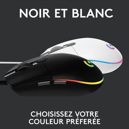 Souris Gamer Filaire LOGITECH G203 LIGHTSYNC GAMING MOUSE noire