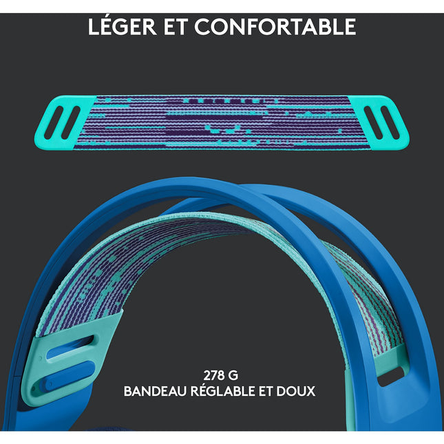 Casque gamer LOGITECH G733 LIGHTSPEED Blue