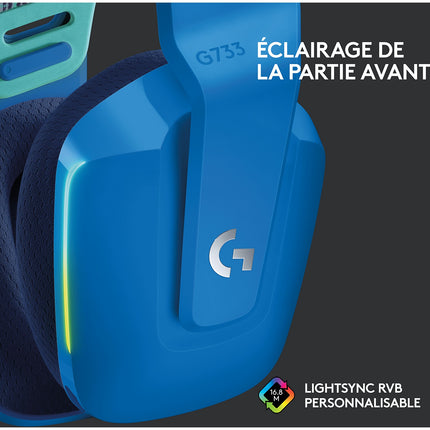 Casque gamer LOGITECH G733 LIGHTSPEED Blue