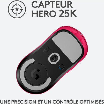 Souris Gamer Filaire LOGITECH G PRO X SUPERLIGHT- Magenta