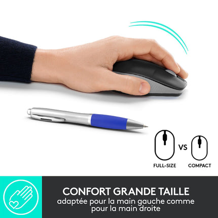 Souris sans fil LOGITECH Ambidextre M190