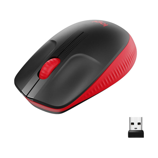 Souris sans fil LOGITECH Ambidextre M190 Rouge