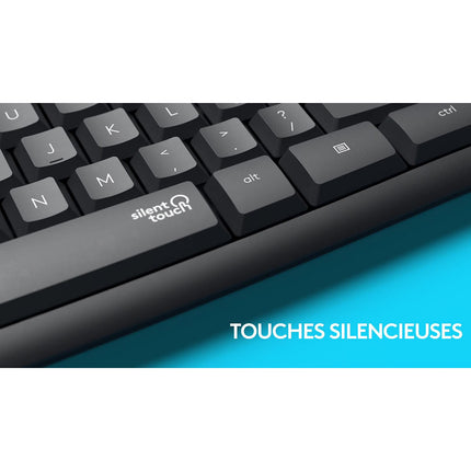 Clavier + Souris LOGITECH MK295 Silent Wireless Combo