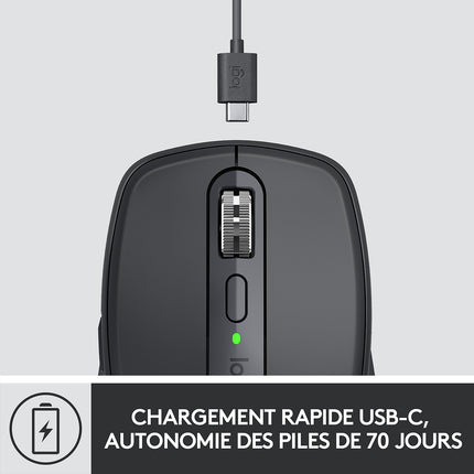 Souris sans fil LOGITECH MX ANYWHERE 3 Graphite ergonomique