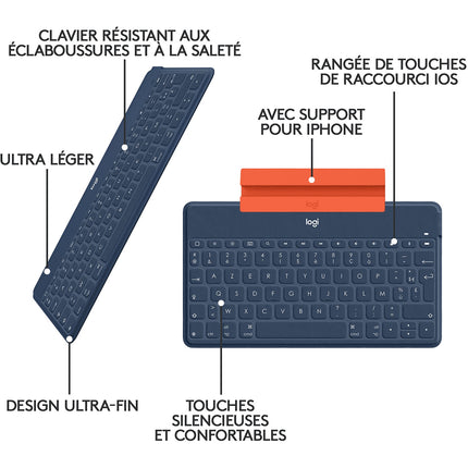 Clavier sans fil LOGITECH Keys-To-Go - Blue