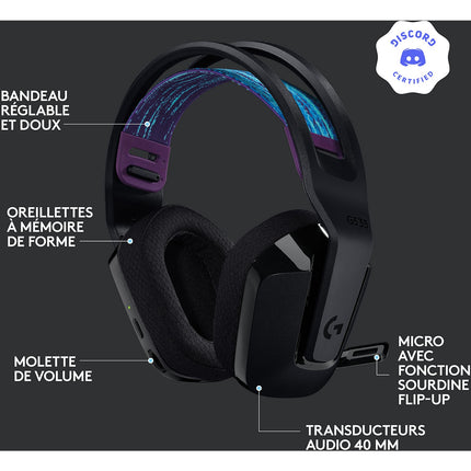 Casque gamer LOGITECH G535