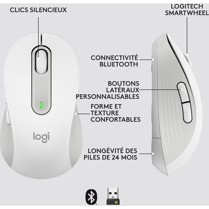 Souris sans fil LOGITECH Signature M650 L Graphite - grde taille