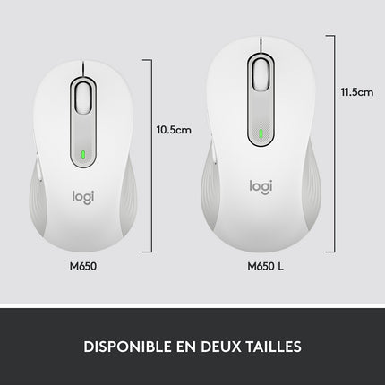 Souris sans fil LOGITECH Signature M650 L Graphite - grde taille