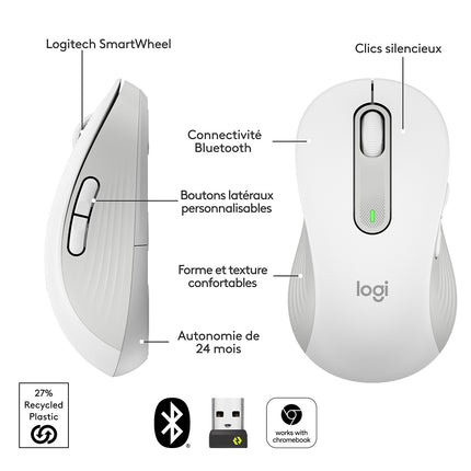 Souris sans fil LOGITECH Signature M650 L Left Graphite