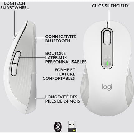 Souris sans fil LOGITECH Signature M650 L Left Graphite