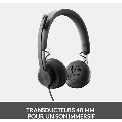 Micro-casque LOGITECH Zone 750 Graphite