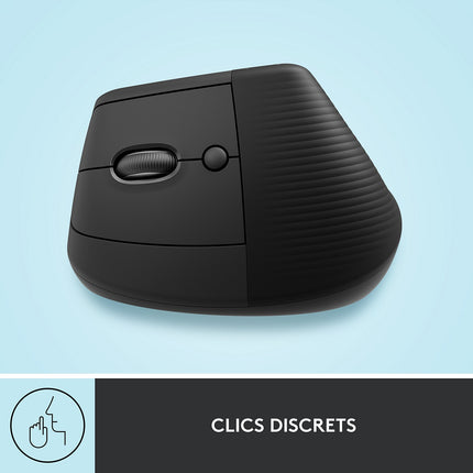 Souris sans fil LOGITECH Lift Ergonomique Gaucher Silencieuse