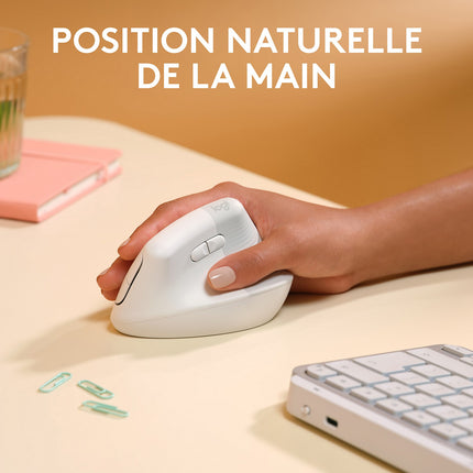 Souris sans fil LOGITECH Lift pour Mac Ergonomique
