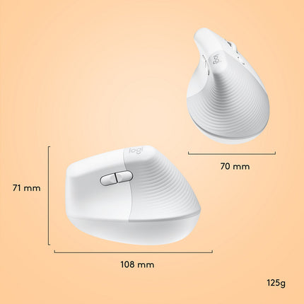 Souris sans fil LOGITECH Lift pour Mac Ergonomique