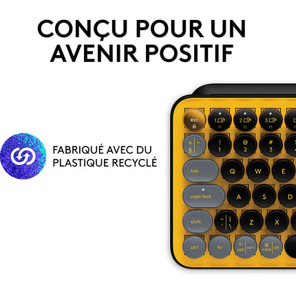 Clavier sans fil LOGITECH POP Keys Multidispositif-Blast