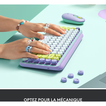 Clavier sans fil LOGITECH POP Keys Multidispositif-Blast