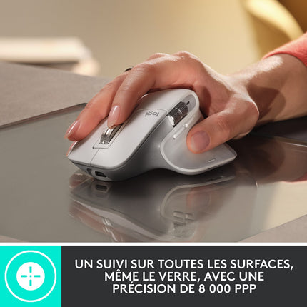Souris sans fil LOGITECH MX Master 3s Gris pale Ergonomique