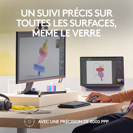 Souris sans fil rechargeable LOGITECH Mx Master 3s pour Mac Gris Sidéral
