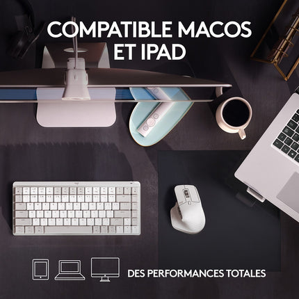 Souris sans fil rechargeable LOGITECH Mx Master 3s pour Mac Gris Sidéral