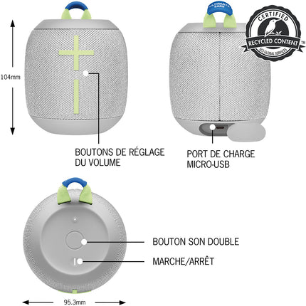 Enceinte portable ULTIMATE EARS Wonderboom 3 Gris