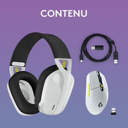 Casque gamer LOGITECH Combo Souris sans fil G305 Casque G435