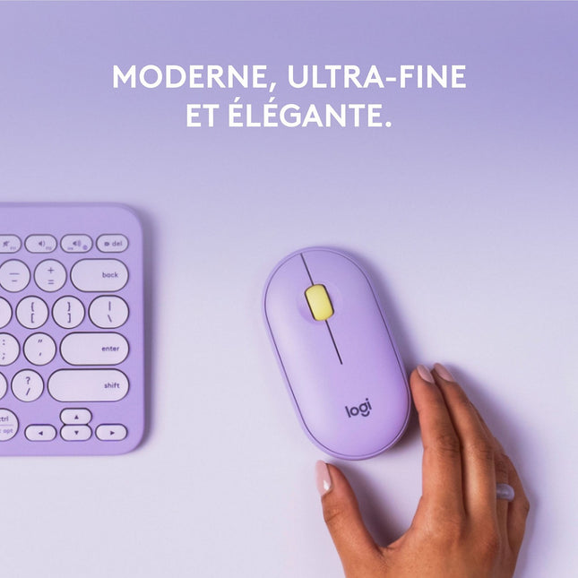 Souris sans fil LOGITECH Pebble M350 Wireless Lavande