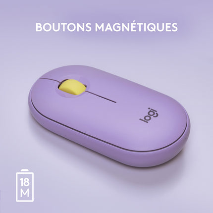 Souris sans fil LOGITECH Pebble M350 Wireless Lavande