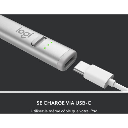 Stylet LOGITECH crayon numérique pour Ipad USB-C
