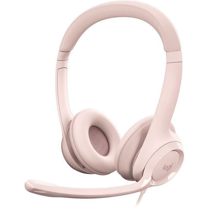 Micro-casque LOGITECH H390 avec Microphone Antibruit - Rose